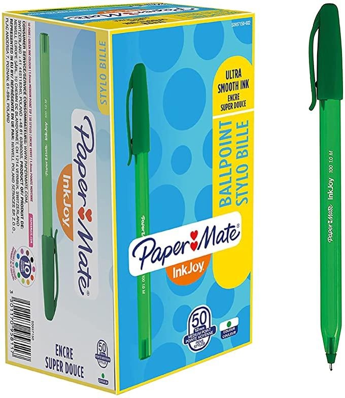 Stylo à  Bille InkJoy 100 Vert Paper Mate